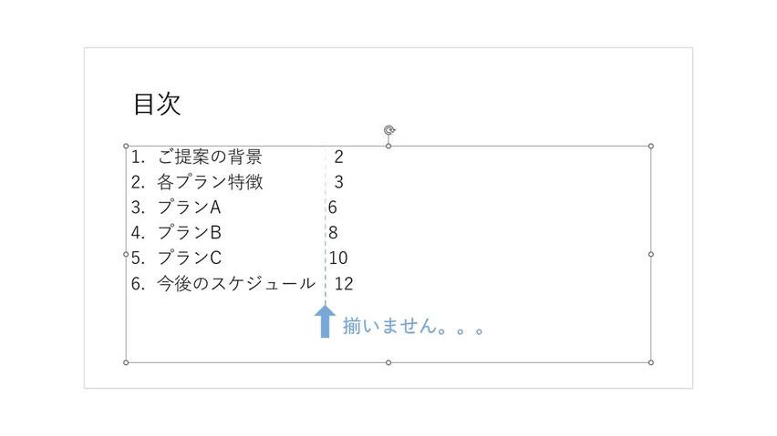 パワポでの目次の作り方【目次にページ番号をつける方法】
