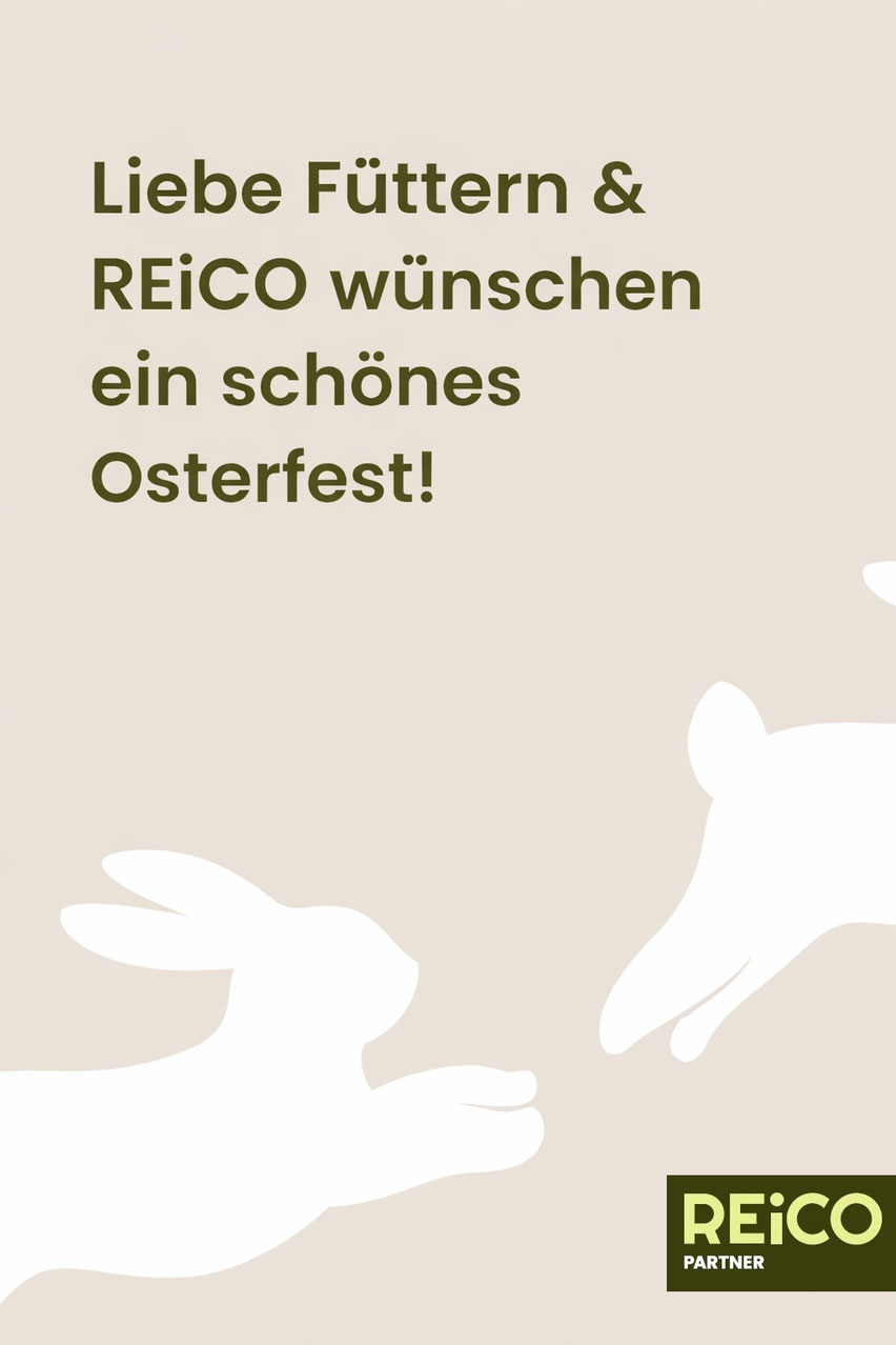 Liebe Füttern wünscht ein schönes Osterfest