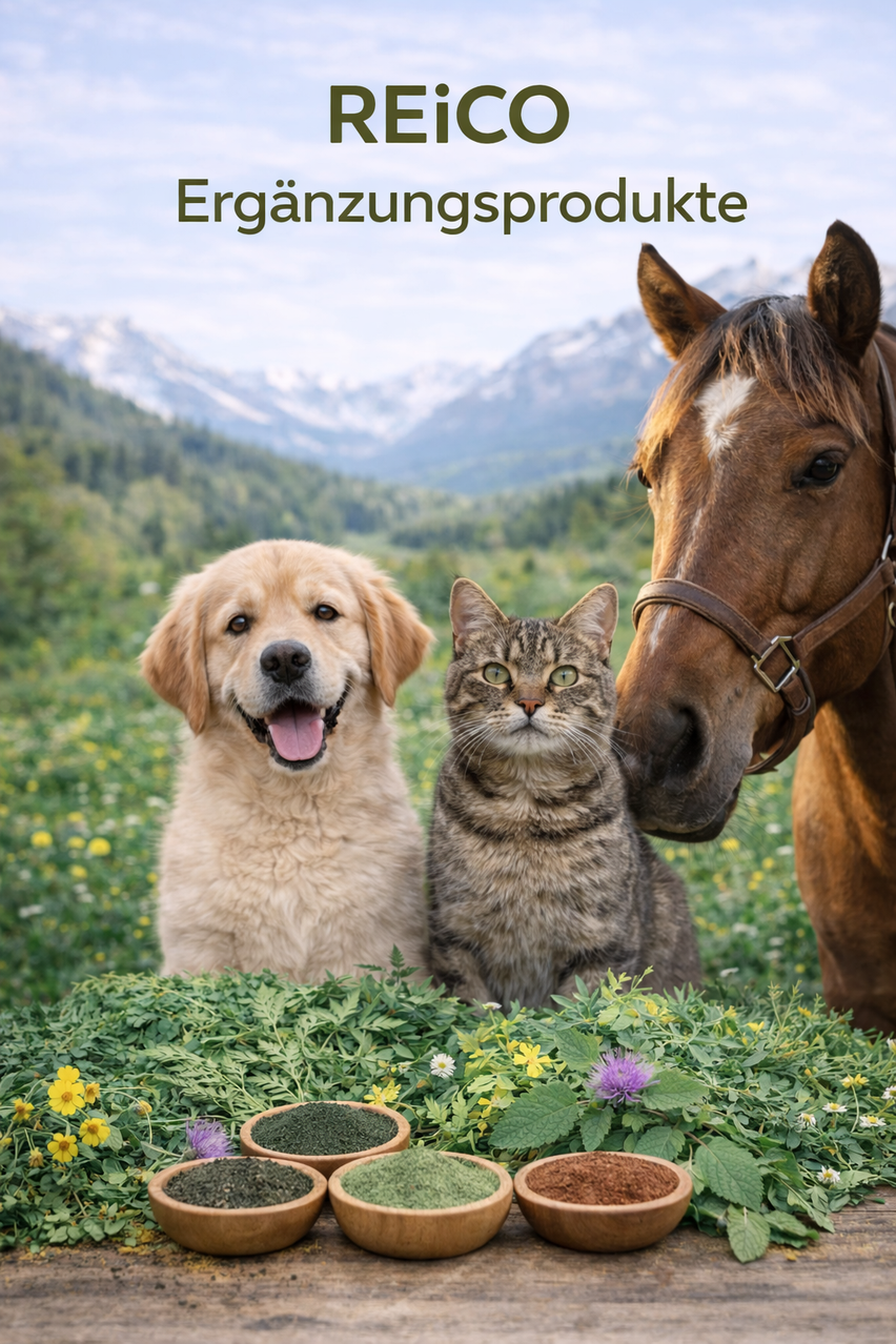 REiCO Ergänzungsprodukte für Hunde, Katzen und Pferde