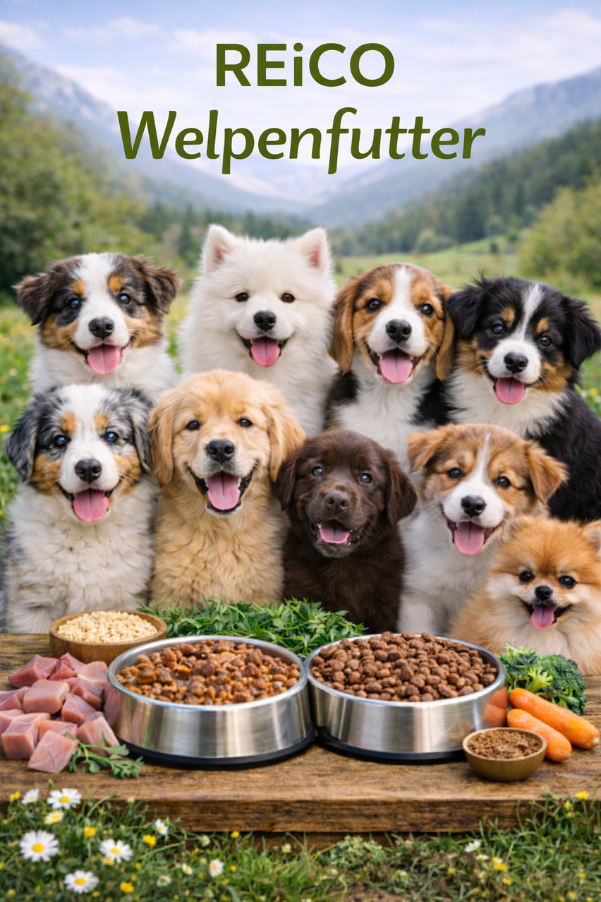 Reico Welpenfutter  Nass- & Trockenfutter fr einen gesunden Start |  LiebeFttern - REiCO Hundefutter, Pferdeprodukte, Reico Katzenfutter und  REICO Pferdeprodukte. Artgerechtes und Gesundes Reico Futter.