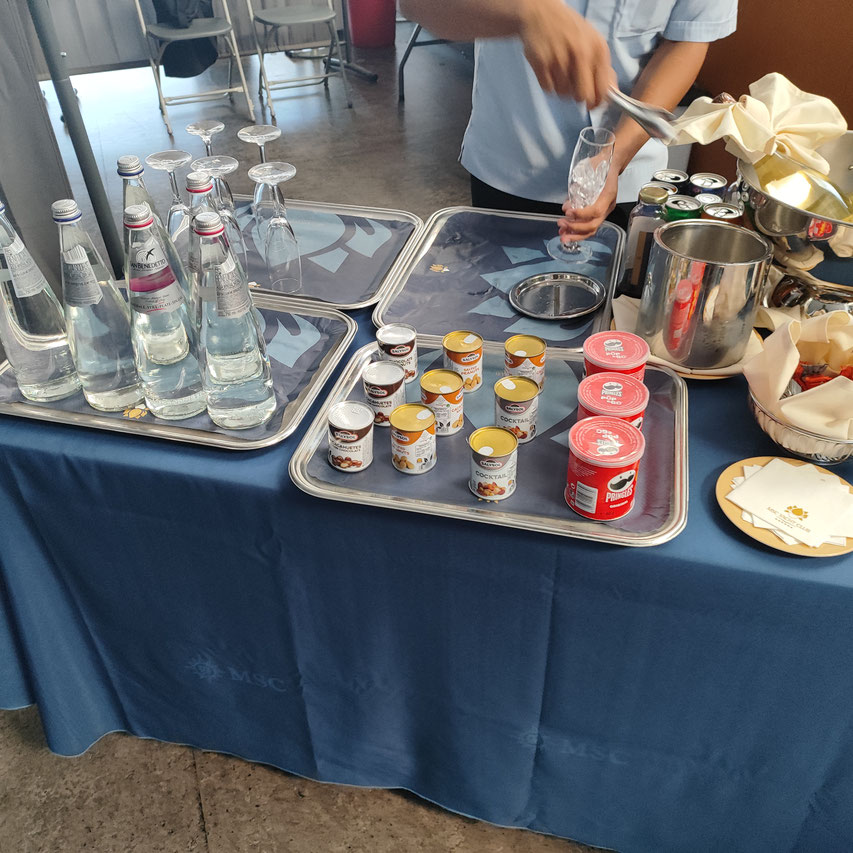 Embarquement en Yacht Club sur le MSC Seashore