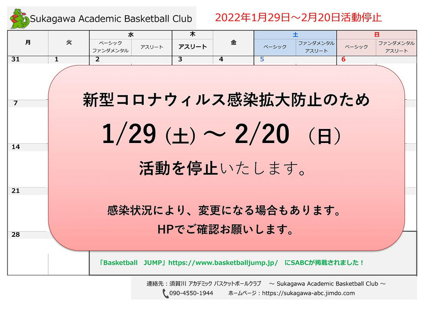 活動スケジュール
