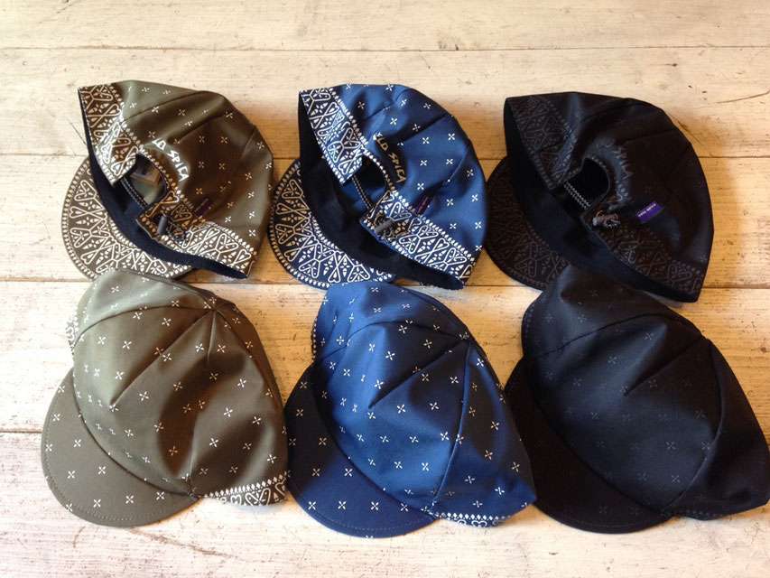 velo spica（ヴェロスピカ）Cross Bandana Cap　各￥4,320（税込）