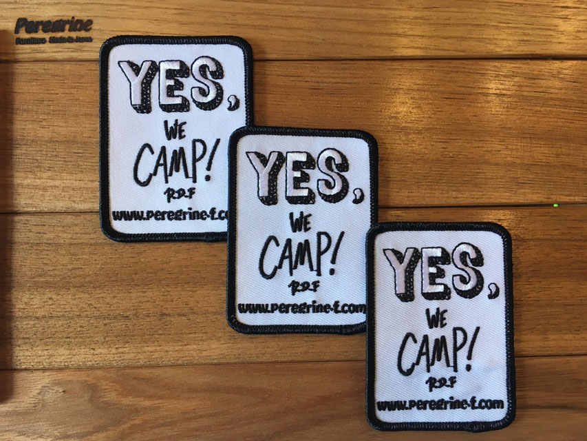 Peregrine Furniture(ペレグリンファニチャー) Yes We Camp ! Wappen by Ryuji Kamiyama ¥648(税込)