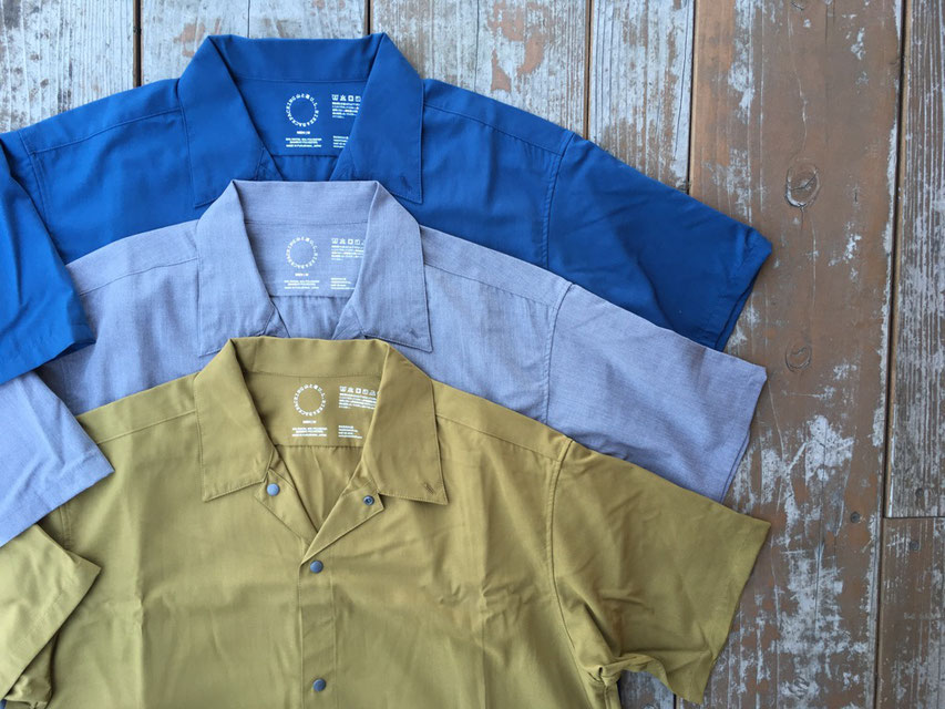 山と道(ヤマトミチ) Bamboo Short Sleeve Shirt 各¥8,500(+TAX)