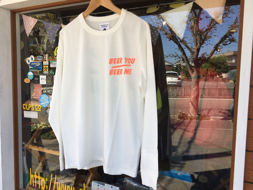 TACOMA FUJI RECORDS(タコマフジレコード) HAPPY HOUR BEER YOU BEER ME LS designed by Shuntaro Watanabe ¥8,500(+TAX)