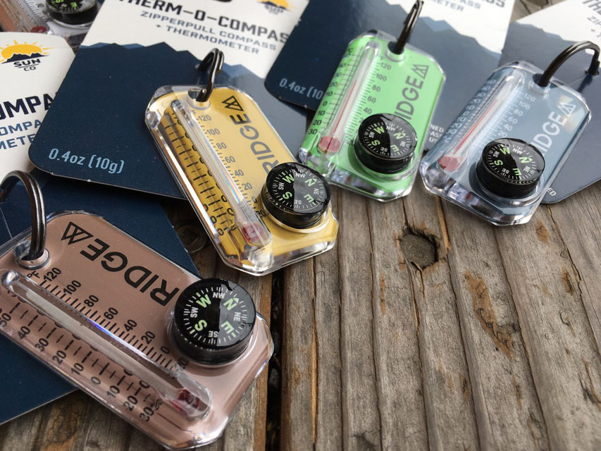 RIDGE MOUNTAIN GEAR(リッジマウンテンギア) Sun Company Thermo-o-compass RMG Ver. 各¥2,000(+TAX)