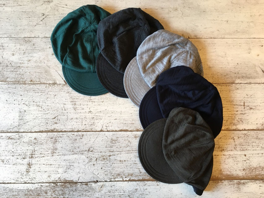 山と道(ヤマトミチ) Merino Wool Cap 各¥4,500(+TAX)