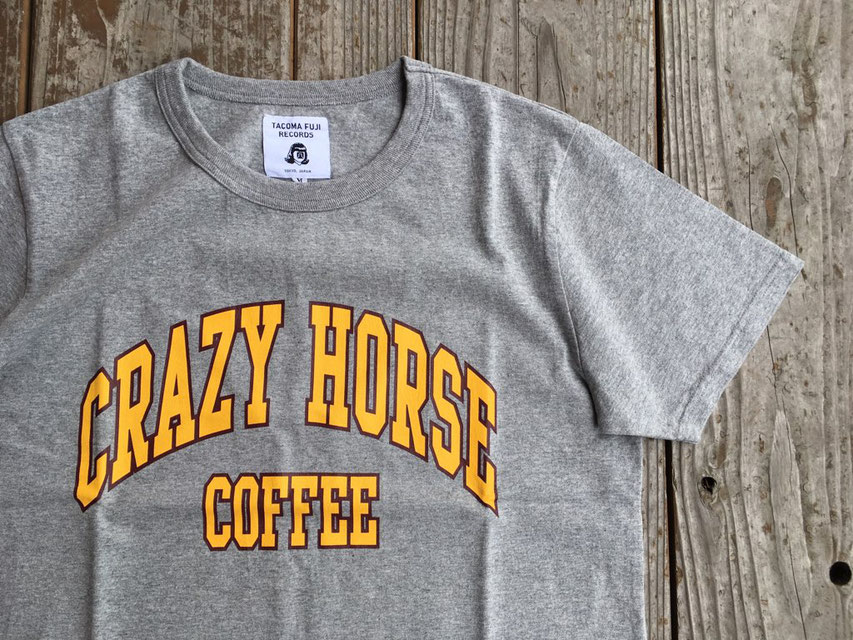 TACOMA FUJI RECORDS（タコマフジレコード） CRAZY HORSE COFFEE TEE designed by Shuntaro Watanabe　￥5,800（＋TAX）