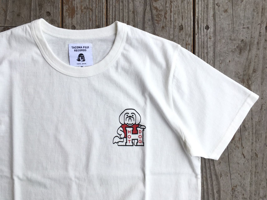 TACOMA FUJI RECORDS（タコマフジレコード） HOT DOG LOGO TEE designed by Hiroshi Iguchi　￥5,800（＋TAX）