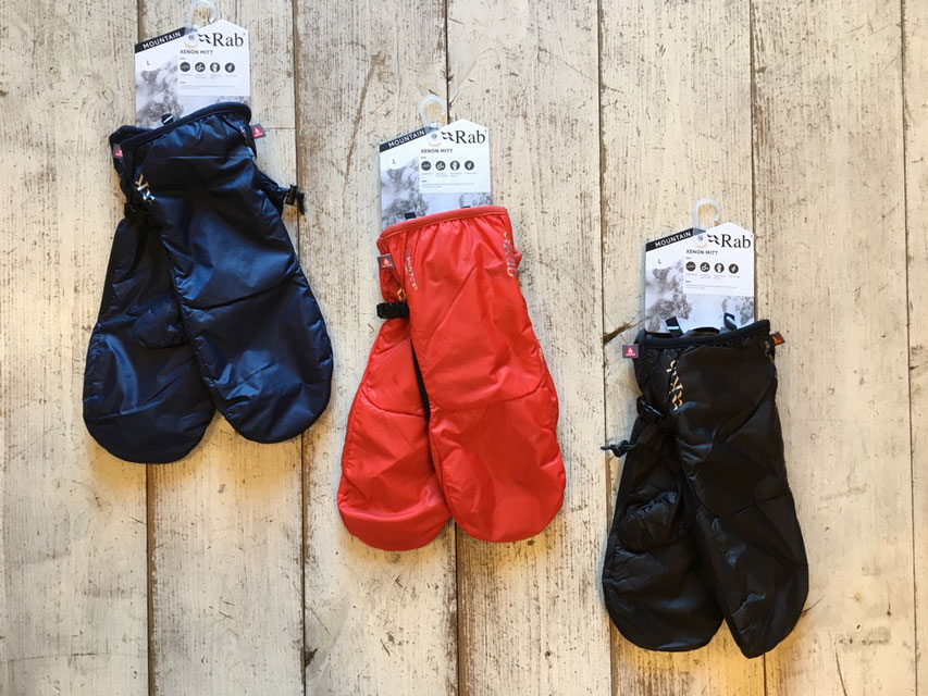 Rab（ラブ） Xenon Mitt　各￥5,800（＋TAX）