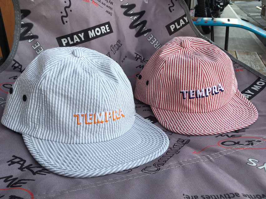 tempra cycle(テンプラサイクル) tempra Seersucker Cap 各¥6,300~¥5,400(+TAX)