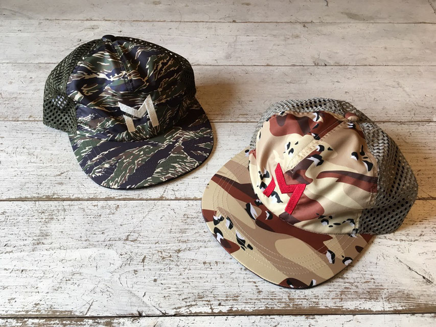 Mountain Martial Arts（マウンテンマーシャルアーツ） Camo Mesh Cap　各￥6,500（＋TAX）