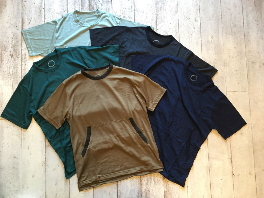 山と道Light Merino Kangaroo Pocket T-shirt