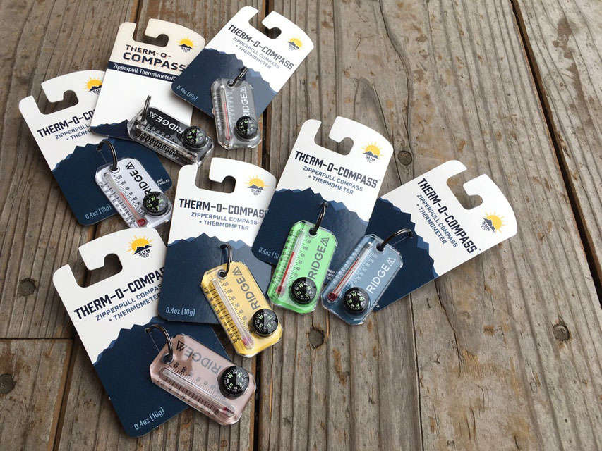 RIDGE MOUNTAIN GEAR(リッジマウンテンギア) Sun Company Thermo-o-compass RMG Ver. 各¥2,000(+TAX)
