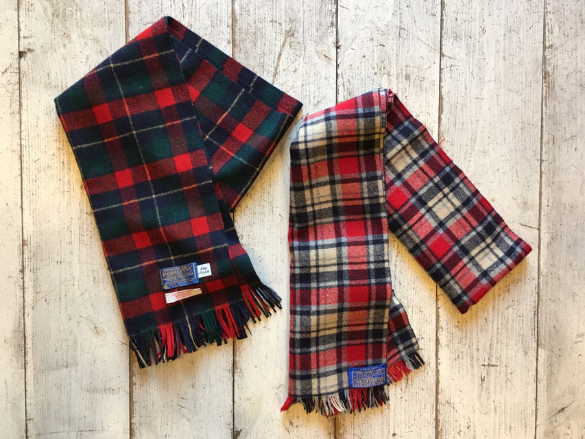 PENDLETON（ペンドルトン） Wool Muffler　各￥3,240～￥4,320（税込）