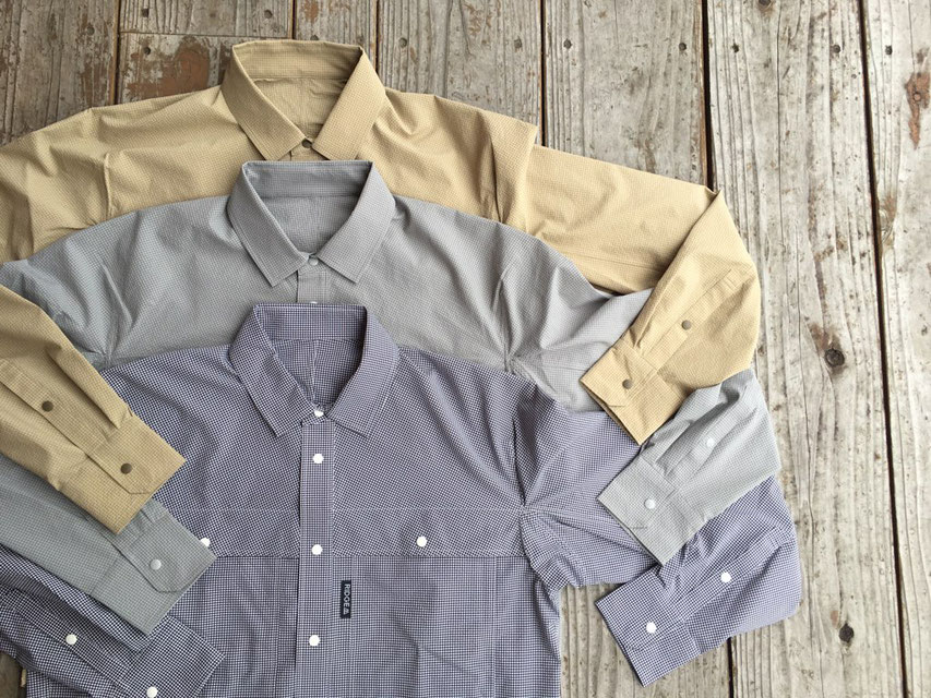 RIDGE MOUNTAIN GEAR（リッジマウンテンギア） Big Poket Long Sleeve Shirt　各￥22,091（＋TAX）