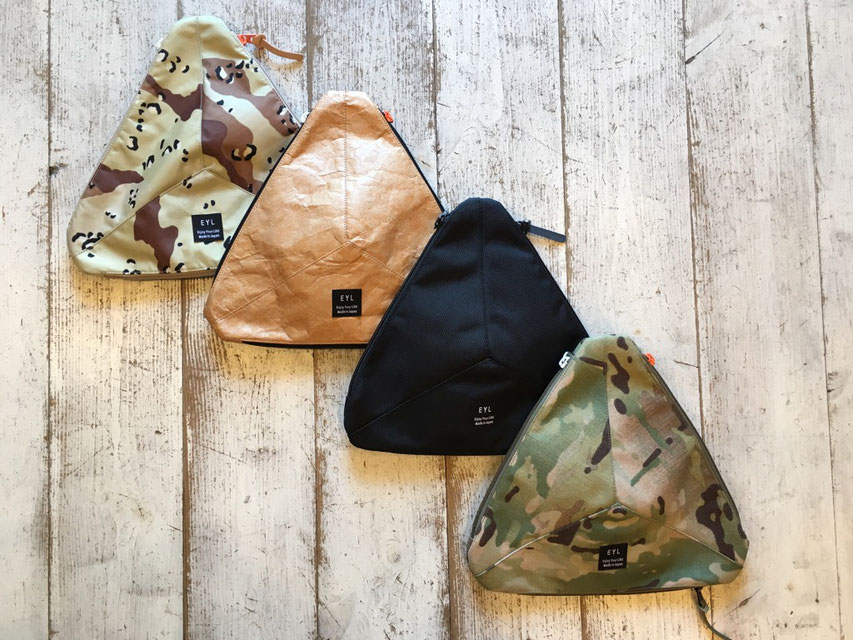 EYL(Enjoy Your Life !) Big Pouch 各¥8,856(税込)