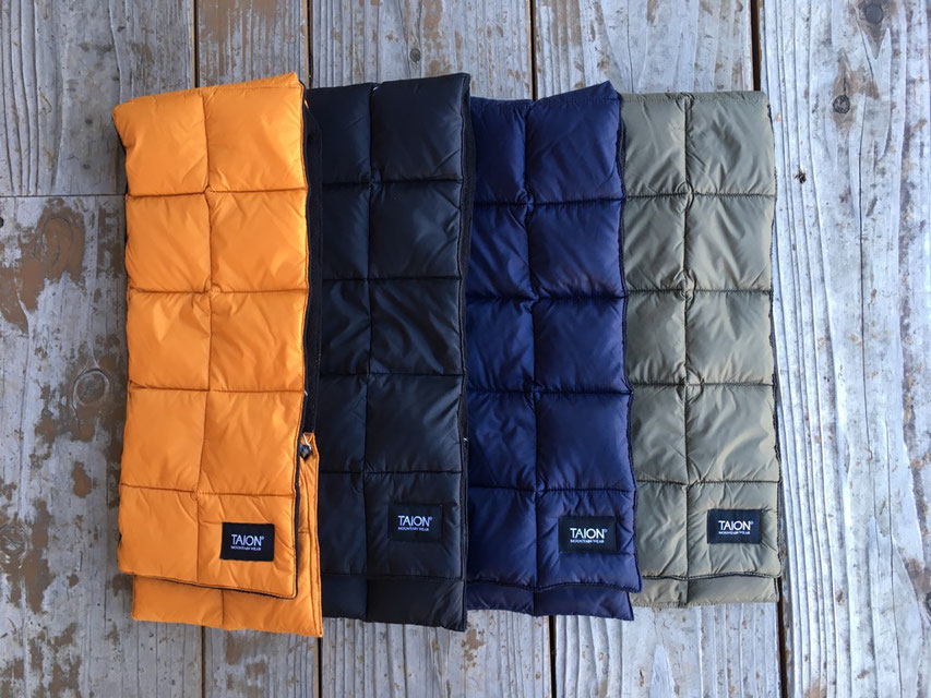TAION(タイオン) Down Muffler 各¥3,000(+TAX)