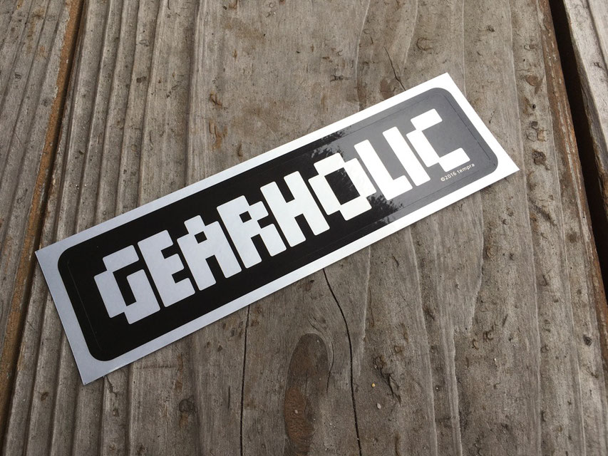 tempra cycle（テンプラサイクル） gearholic logo ステッカー　￥200（＋TAX）