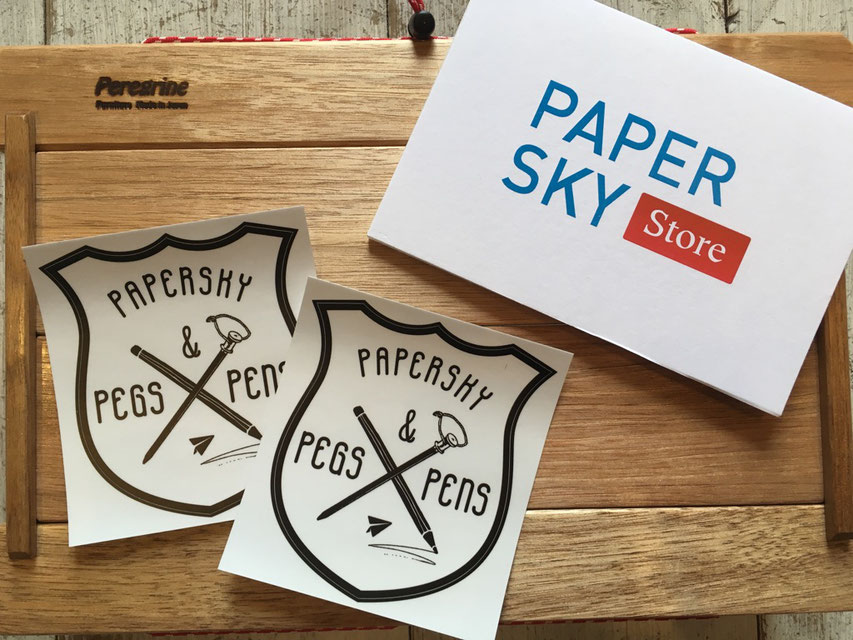 PAPERSKY（ペーパースカイ） ペグ＆ペンステッカー　￥432（税込）