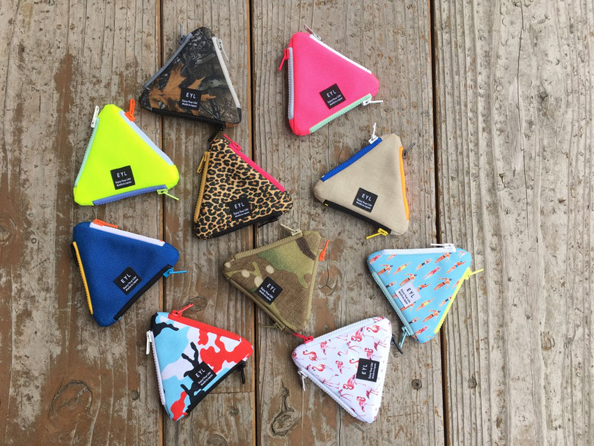 EYL(Enjoy Youre Life!)Traiangle Coin Purse SKY別注「SUPER BLUE」 ¥2,800(+TAX)