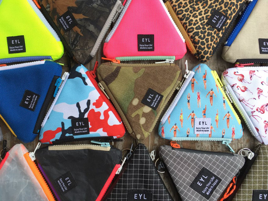EYL(Enjoy Youre Life!)Traiangle Coin Purse 各¥3,000(+TAX)