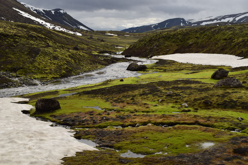 Strútsstígur hiking path, Iceland