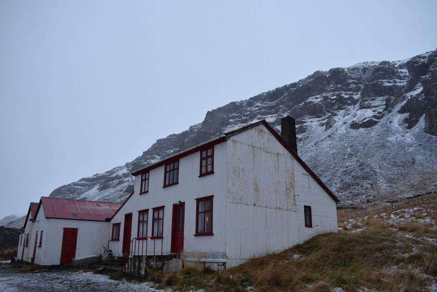 Old farm house, Iceland, snow