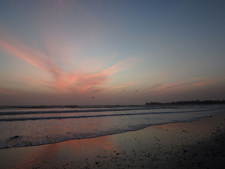 sunset on paradise beach, Sanyang, Gambia