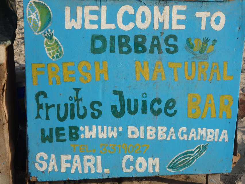 Dibba's Fresh Natural Fruit Juice Bar, Sanyang, Gambia