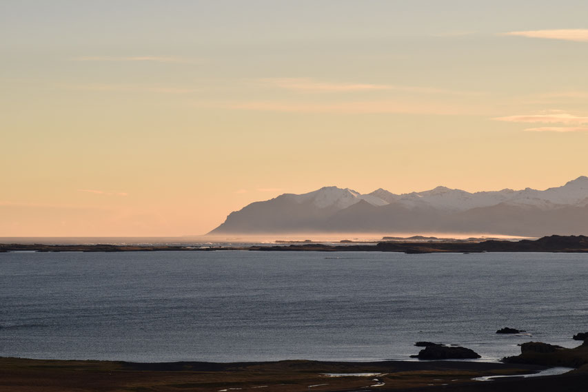 Sunset, East Fjords, Iceland