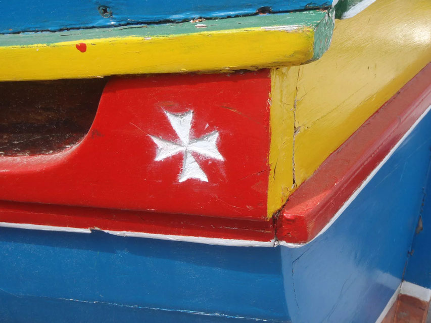 luzzu boats, Gozo, Malta