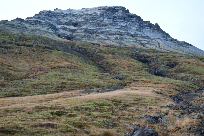 hiking in the mountains, East Fjords, Iceland