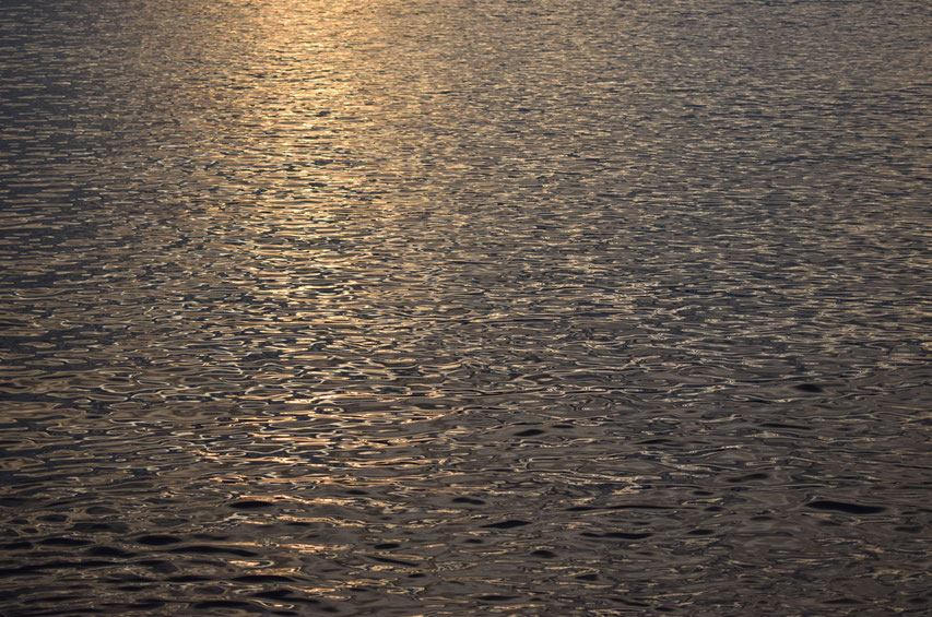 sunset reflections on sea