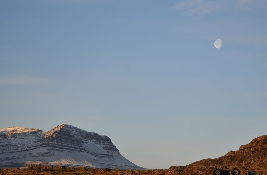 Moon in day light.