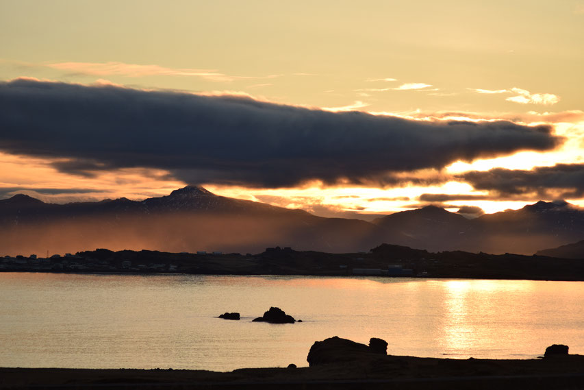 Sunset, East Fjords, Iceland