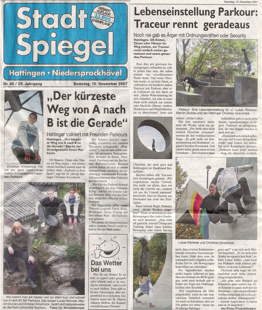 November 2007, Stadtspiegel, Hattingen, Marvin, Usagi & Cikey