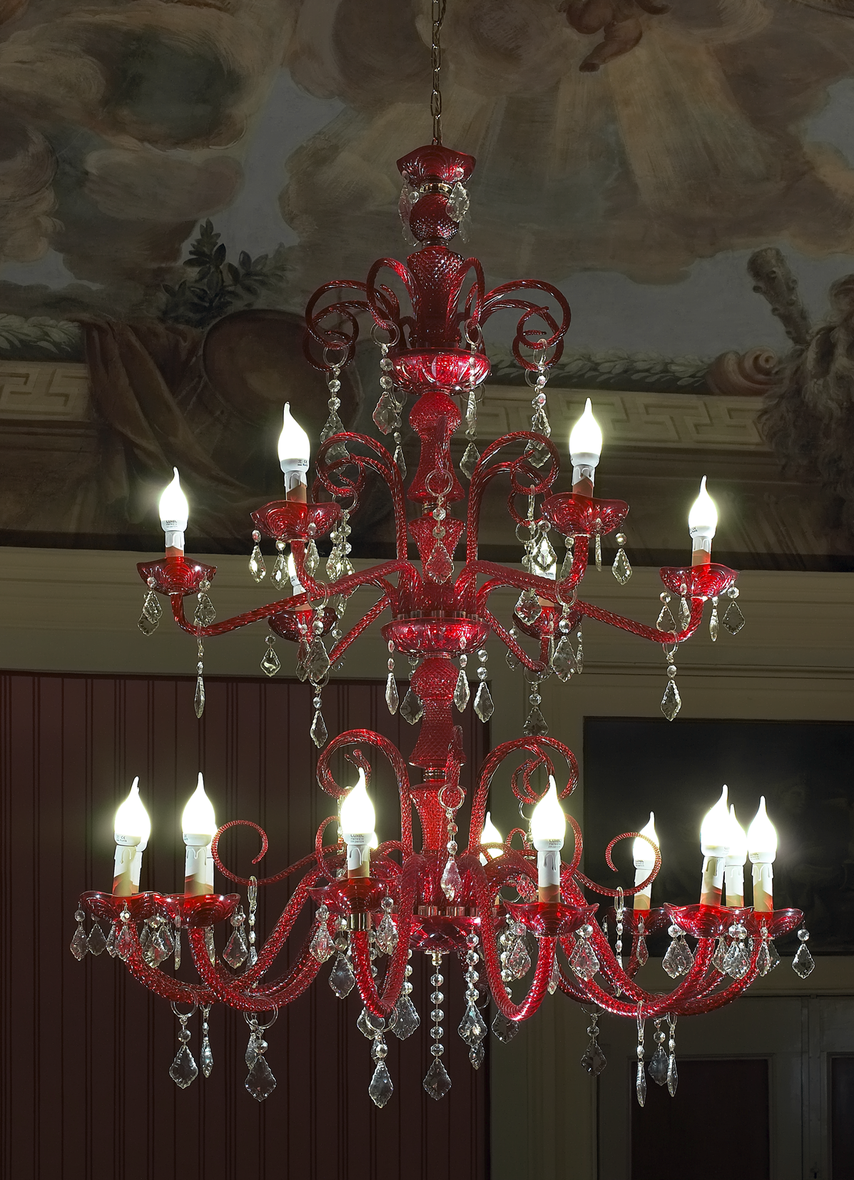 lampadario-murano-rosso-doge-banca-istituzionale