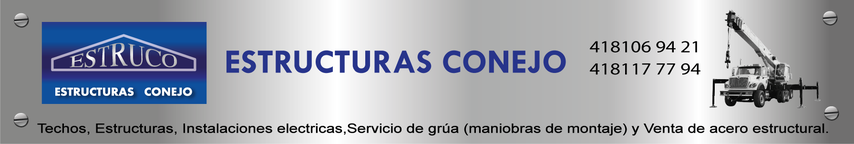 Estructuras Metálicas Conejo, venta de acero e instalaciones electricas
