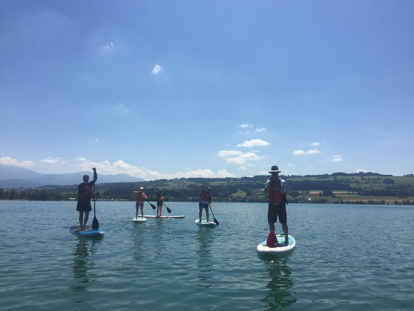 Sempachersee Stand Up Paddling (SUP) bodyflow Beatrix Bucher