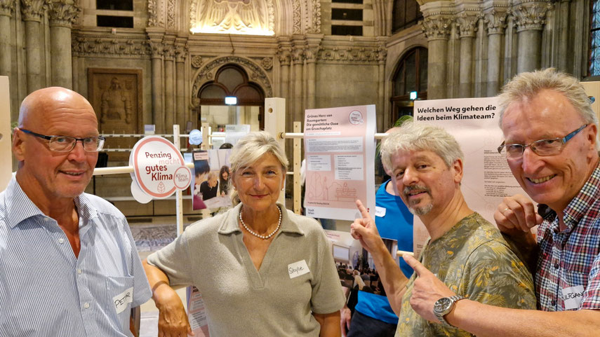 Sibylle Brand (begleitet von ihrem Mann Peter), Manfred Kainrath und Wolfgang Ehrendorfer im Wiener Rathaus