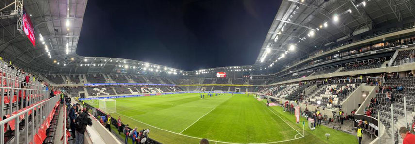 Die neue Linzer Gugl bietet ein tolles Ambiente für das Ntionalteam