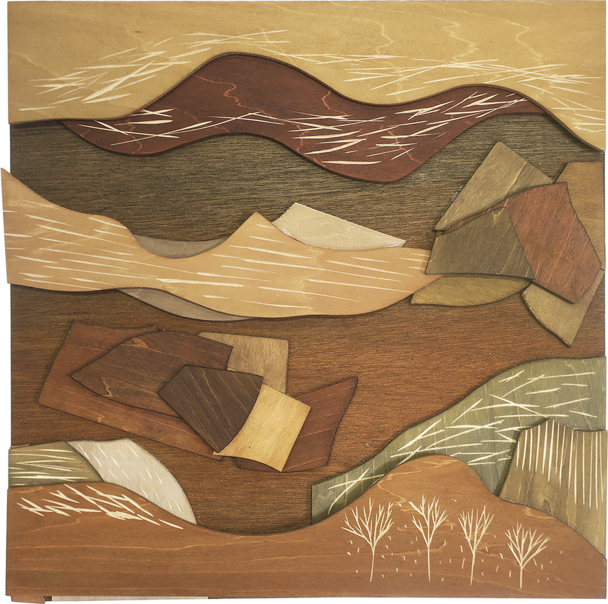 《秋の風景》　45×45cm　６年生　Ｓさん