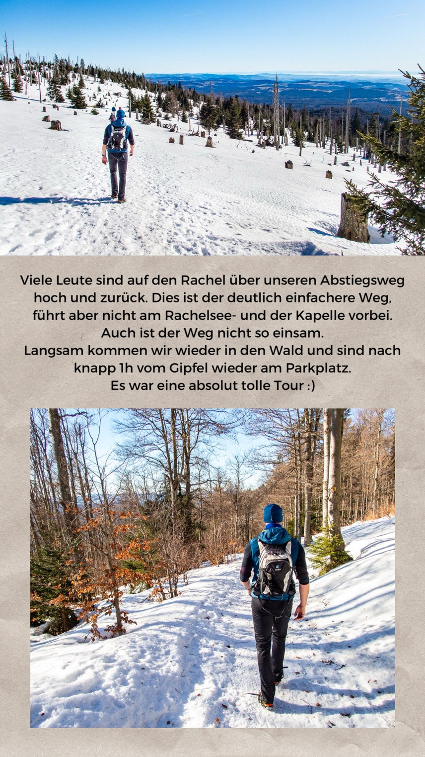 Winterwanderung auf den Großen Rachel im Nationalpark Bayerischer Wald