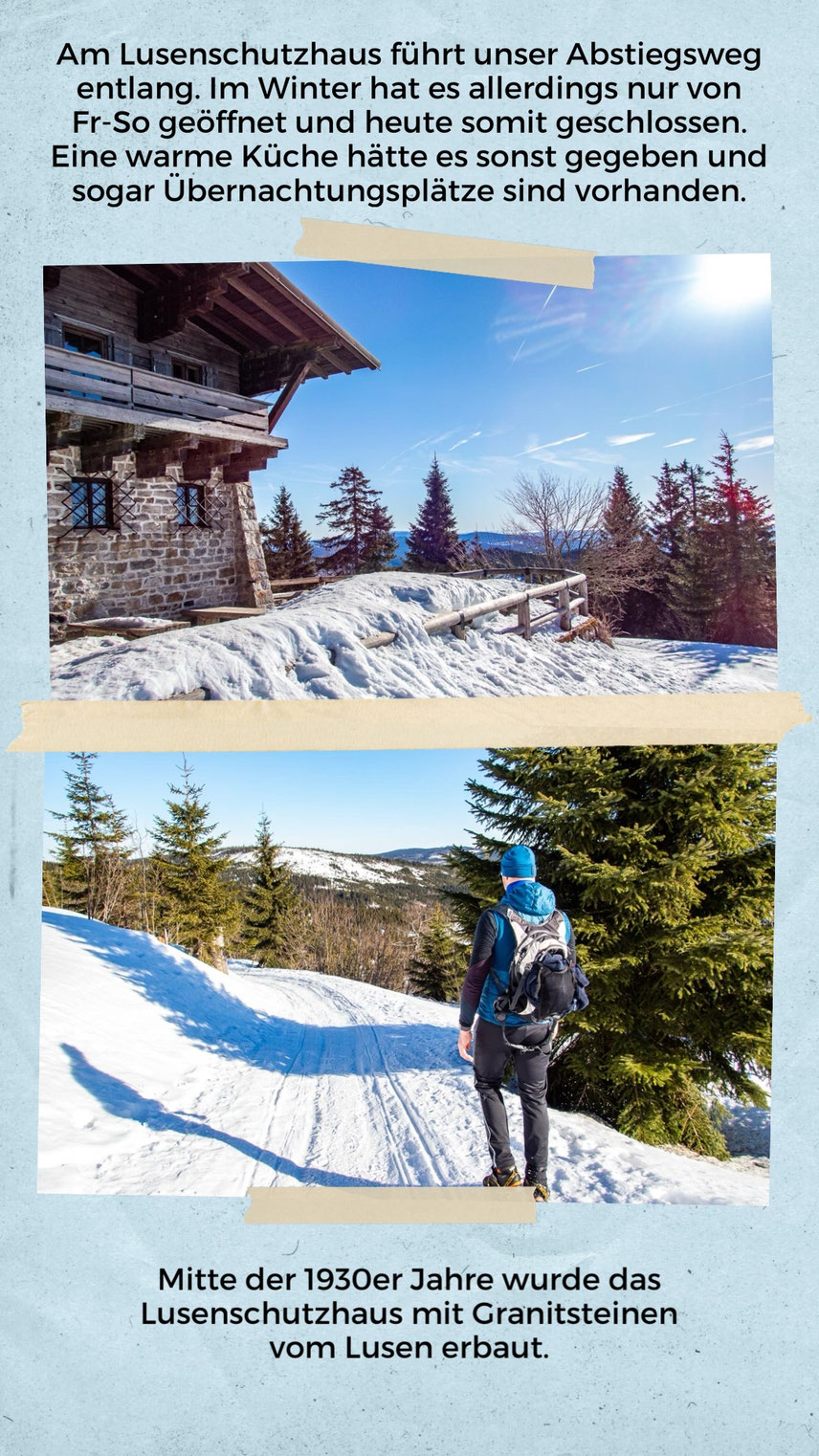 Winterliche Landschaft im Nationalpark Bayerischer Wald am Lusen