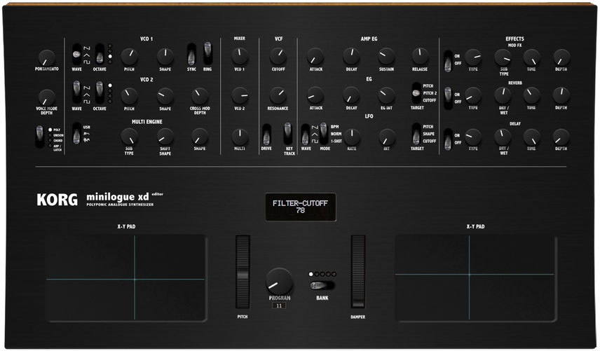 Korg Minilogue XD Editor and Controller Korg Minilogue xd Editor and Conller