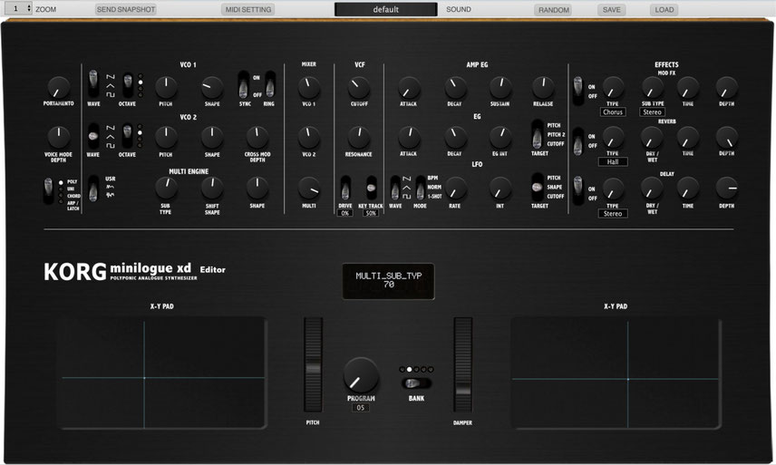 Korg Minilogue XD Editor and Controller, VST and Standalone