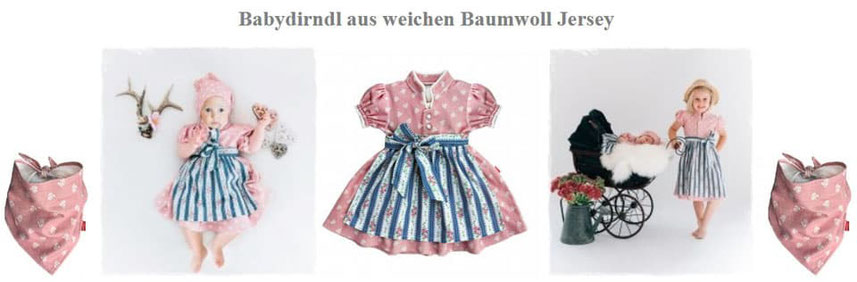 Babydirndl aus weichen Baumwollmaterial im Wandls Gwandl