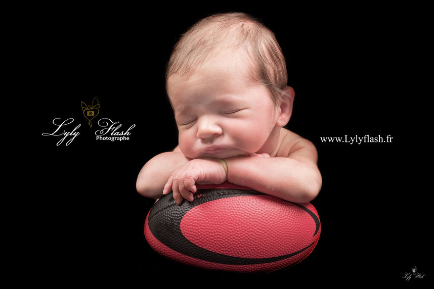 photographe naissance bébé rugby nemecek XV